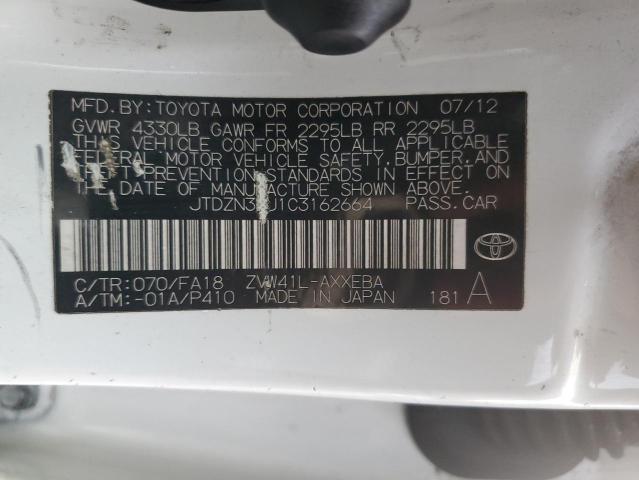 Photo 12 VIN: JTDZN3EU1C3162664 - TOYOTA PRIUS 