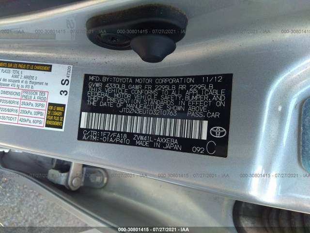 Photo 8 VIN: JTDZN3EU1D3210763 - TOYOTA PRIUS V 