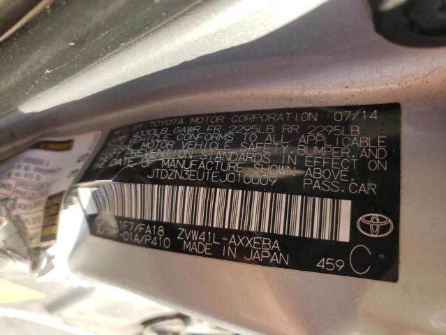 Photo 9 VIN: JTDZN3EU1EJ010009 - TOYOTA PRIUS V 