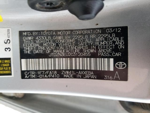 Photo 9 VIN: JTDZN3EU2C3120455 - TOYOTA PRIUS V 