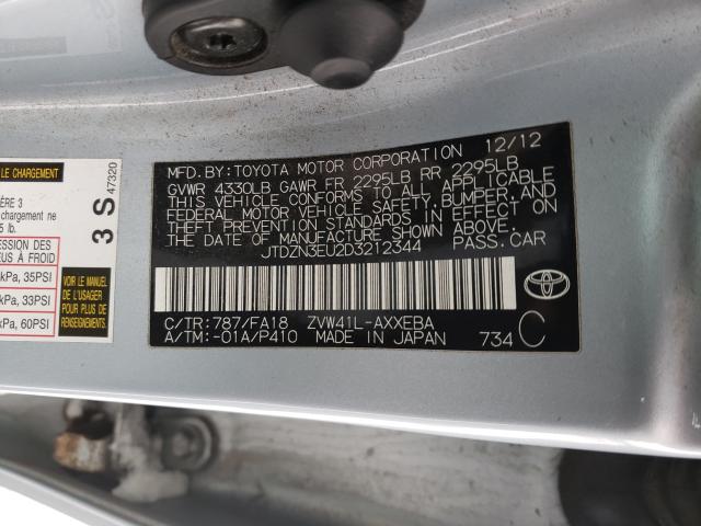 Photo 9 VIN: JTDZN3EU2D3212344 - TOYOTA PRIUS V 