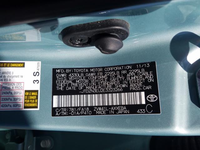 Photo 9 VIN: JTDZN3EU2E3323266 - TOYOTA PRIUS V 