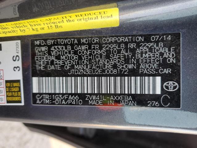 Photo 12 VIN: JTDZN3EU2EJ008172 - TOYOTA PRIUS 