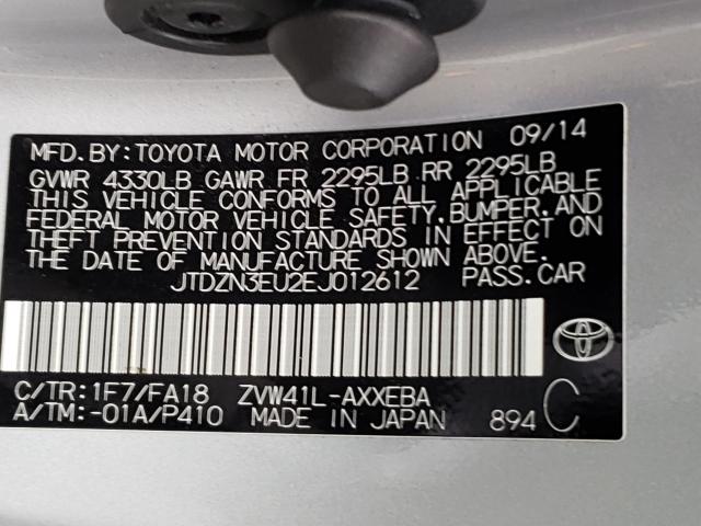 Photo 9 VIN: JTDZN3EU2EJ012612 - TOYOTA PRIUS V 