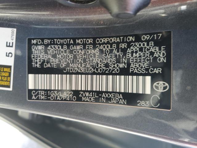 Photo 11 VIN: JTDZN3EU2HJ072720 - TOYOTA PRIUS 