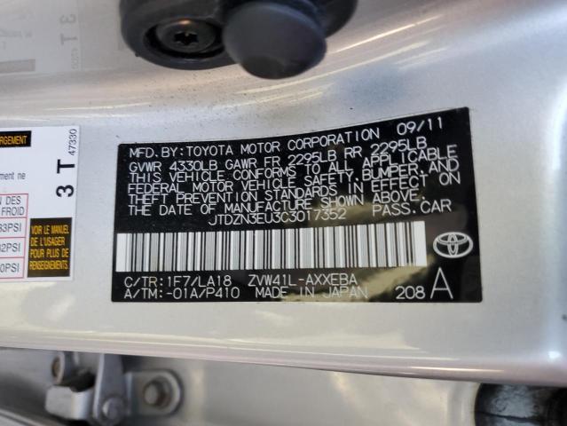 Photo 11 VIN: JTDZN3EU3C3017352 - TOYOTA PRIUS 