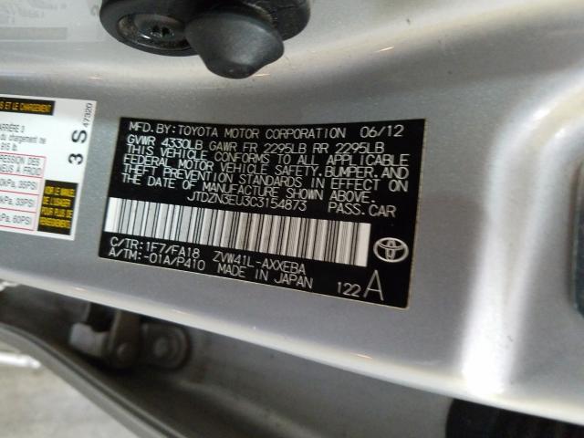 Photo 9 VIN: JTDZN3EU3C3154873 - TOYOTA PRIUS 