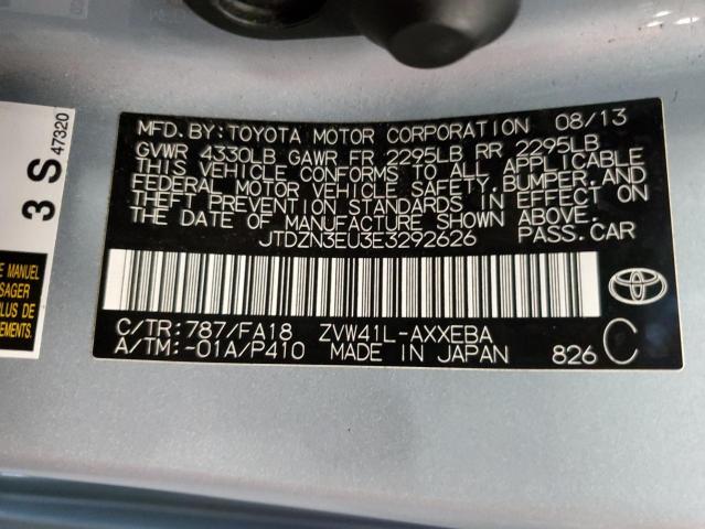 Photo 12 VIN: JTDZN3EU3E3292626 - TOYOTA PRIUS V 