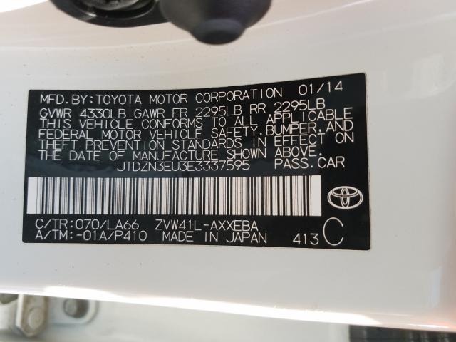 Photo 9 VIN: JTDZN3EU3E3337595 - TOYOTA PRIUS V 