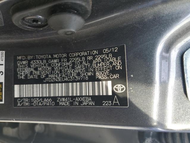 Photo 11 VIN: JTDZN3EU4C3139718 - TOYOTA PRIUS V 