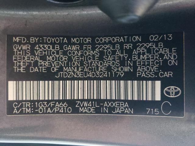 Photo 9 VIN: JTDZN3EU4D3241179 - TOYOTA PRIUS V 