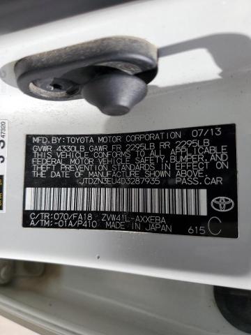 Photo 11 VIN: JTDZN3EU4D3287935 - TOYOTA PRIUS V 