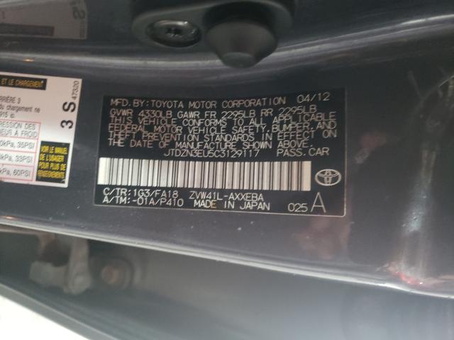 Photo 9 VIN: JTDZN3EU5C3129117 - TOYOTA PRIUS V 