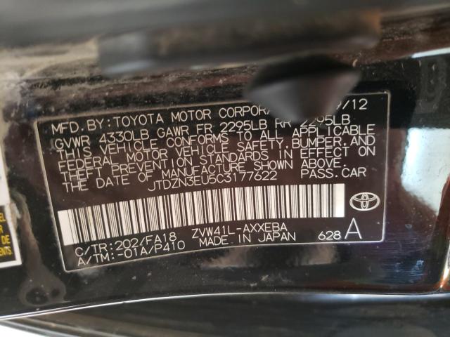 Photo 9 VIN: JTDZN3EU5C3177622 - TOYOTA PRIUS V 