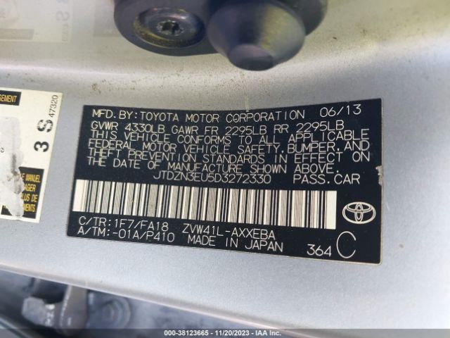 Photo 8 VIN: JTDZN3EU5D3272330 - TOYOTA PRIUS V 