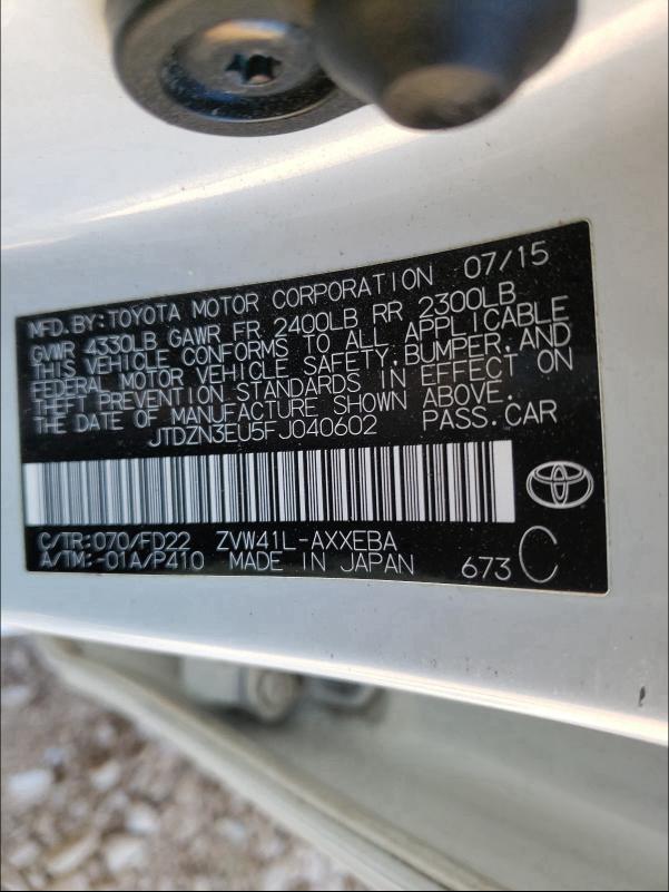 Photo 9 VIN: JTDZN3EU5FJ040602 - TOYOTA PRIUS V 