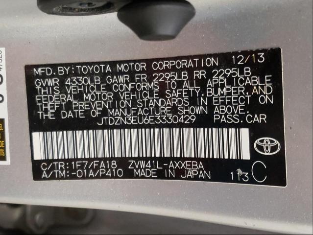 Photo 9 VIN: JTDZN3EU6E3330429 - TOYOTA PRIUS V 