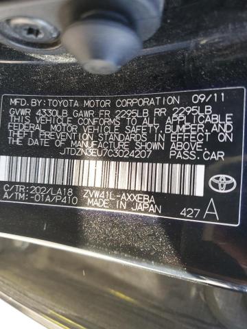 Photo 11 VIN: JTDZN3EU7C3024207 - TOYOTA PRIUS V 