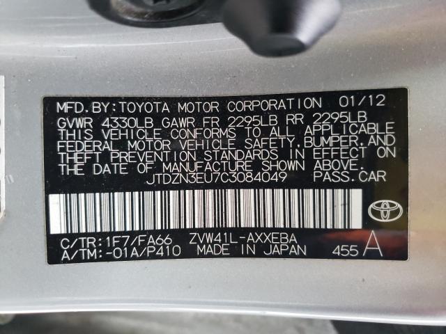 Photo 9 VIN: JTDZN3EU7C3084049 - TOYOTA PRIUS V 