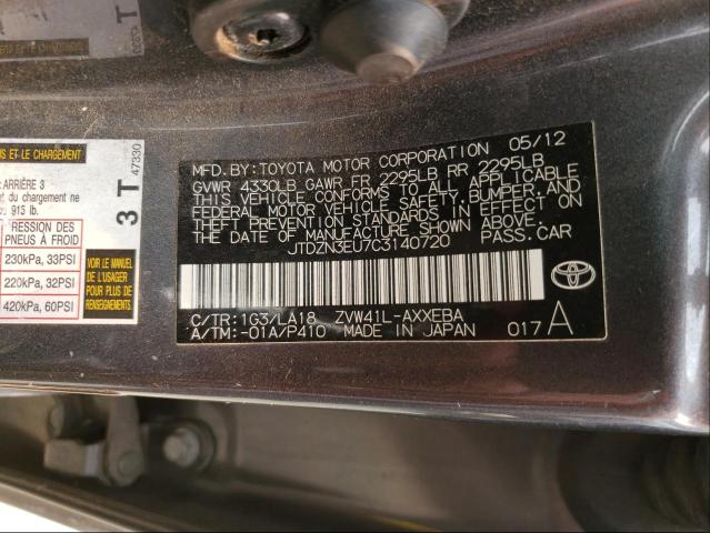 Photo 9 VIN: JTDZN3EU7C3140720 - TOYOTA PRIUS V 