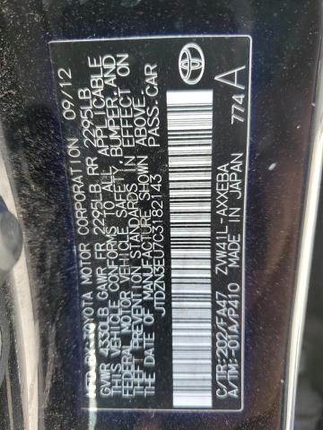 Photo 11 VIN: JTDZN3EU7C3182143 - TOYOTA PRIUS 