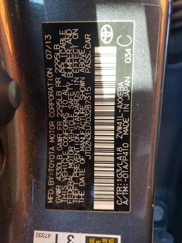 Photo 9 VIN: JTDZN3EU7D3287315 - TOYOTA PRIUS V 