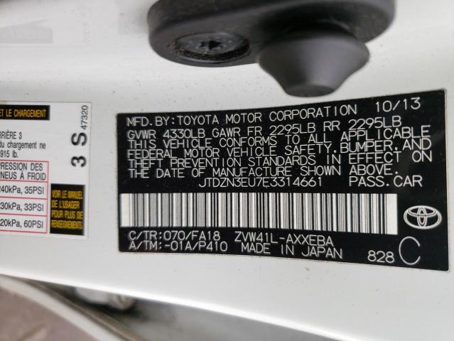 Photo 11 VIN: JTDZN3EU7E3314661 - TOYOTA PRIUS 