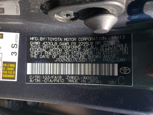 Photo 9 VIN: JTDZN3EU7E3321724 - TOYOTA PRIUS V 