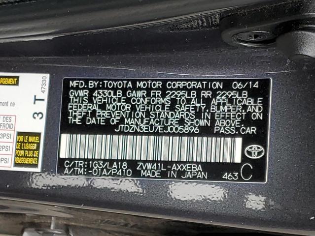 Photo 12 VIN: JTDZN3EU7EJ005896 - TOYOTA PRIUS 