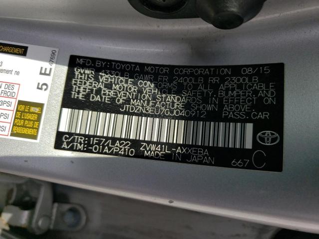 Photo 11 VIN: JTDZN3EU7GJ040912 - TOYOTA PRIUS V 