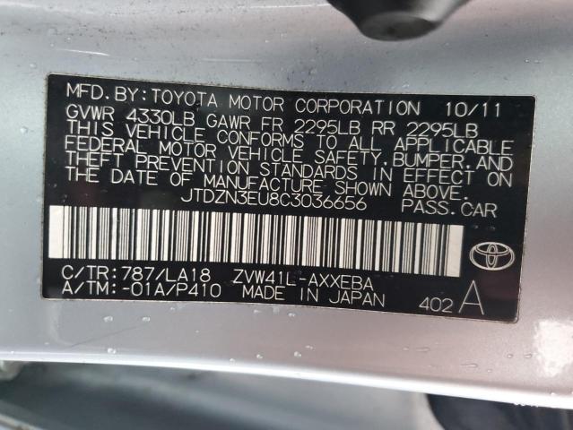 Photo 11 VIN: JTDZN3EU8C3036656 - TOYOTA PRIUS 