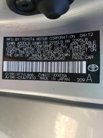 Photo 9 VIN: JTDZN3EU8C3124042 - TOYOTA PRIUS V 