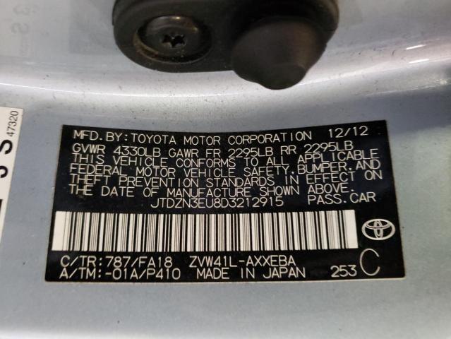 Photo 11 VIN: JTDZN3EU8D3212915 - TOYOTA PRIUS V 