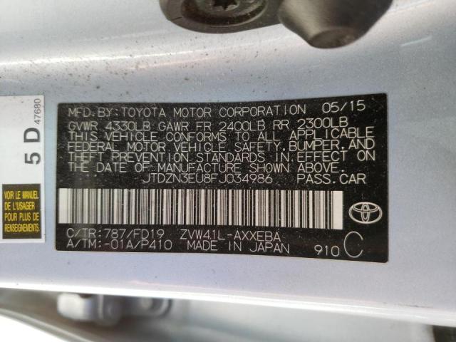 Photo 9 VIN: JTDZN3EU8FJ034986 - TOYOTA PRIUS V 