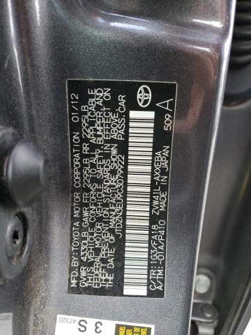 Photo 11 VIN: JTDZN3EU9C3079922 - TOYOTA PRIUS V 