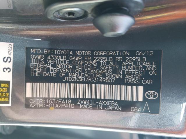 Photo 11 VIN: JTDZN3EU9C3149807 - TOYOTA PRIUS 