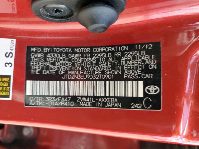 Photo 13 VIN: JTDZN3EU9D3210901 - TOYOTA PRIUS V 