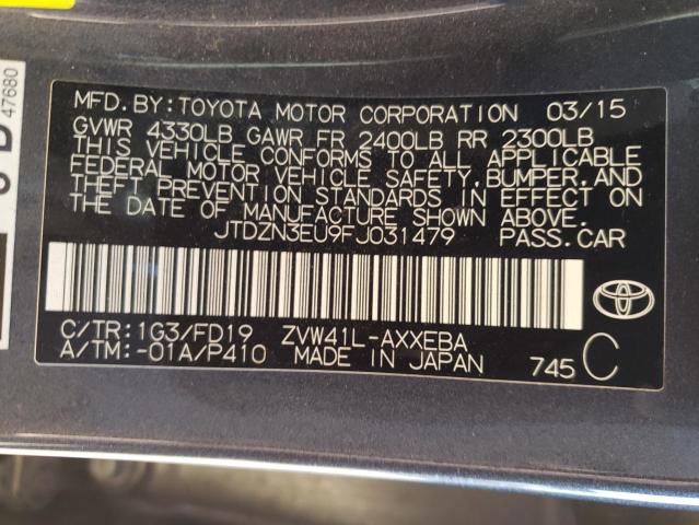 Photo 9 VIN: JTDZN3EU9FJ031479 - TOYOTA PRIUS V 