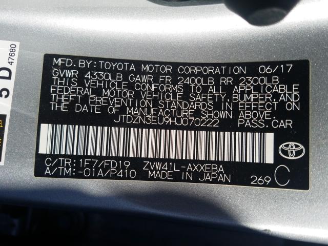 Photo 9 VIN: JTDZN3EU9HJ070222 - TOYOTA PRIUS V 