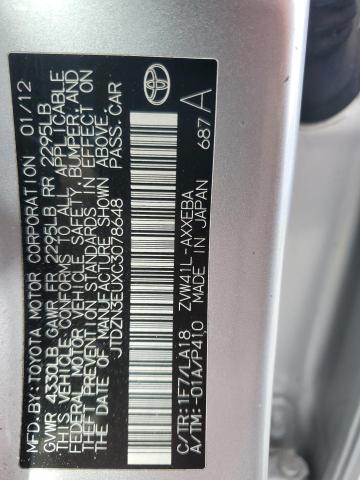 Photo 11 VIN: JTDZN3EUXC3078648 - TOYOTA PRIUS V 