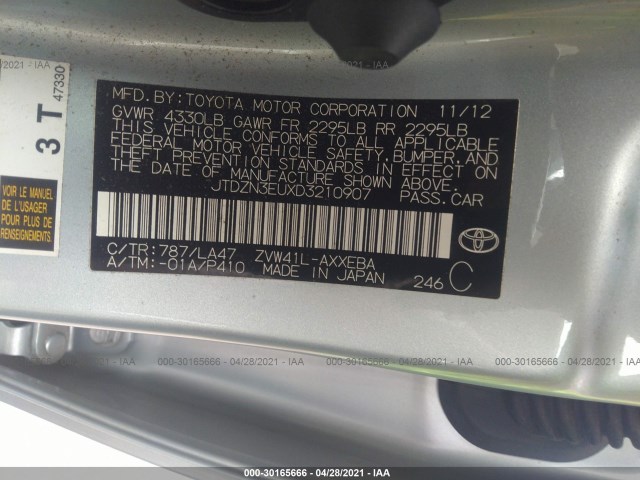 Photo 8 VIN: JTDZN3EUXD3210907 - TOYOTA PRIUS V 