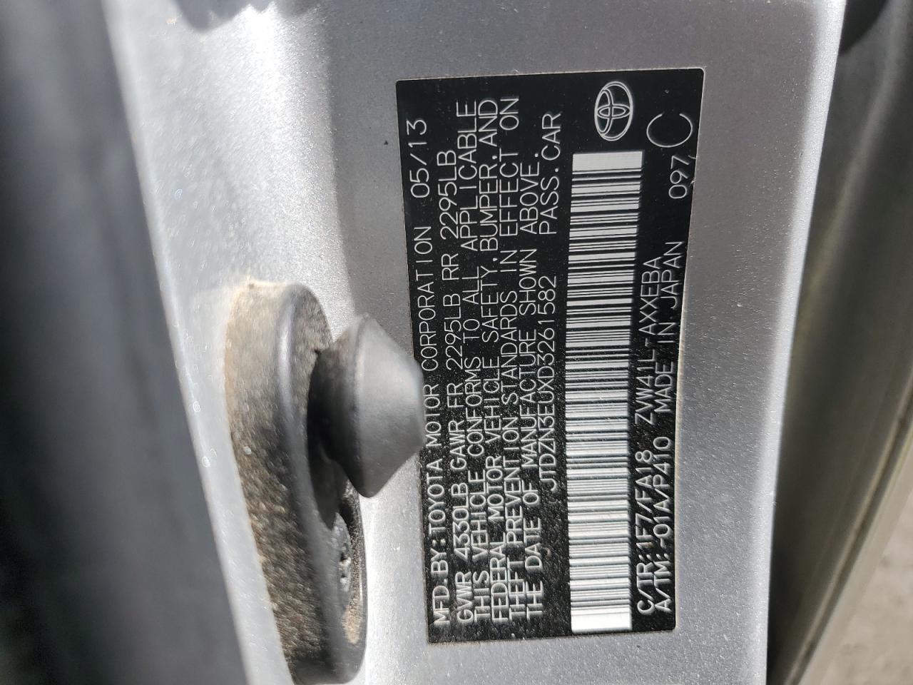 Photo 12 VIN: JTDZN3EUXD3261582 - TOYOTA PRIUS 