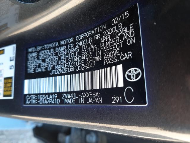 Photo 9 VIN: JTDZN3EUXFJ025447 - TOYOTA PRIUS V 