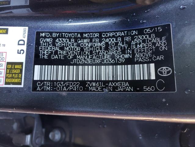 Photo 9 VIN: JTDZN3EUXFJ036139 - TOYOTA PRIUS V 