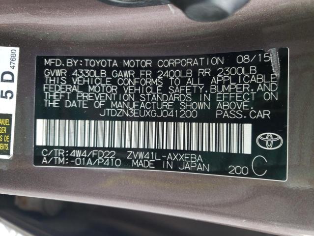 Photo 11 VIN: JTDZN3EUXGJ041200 - TOYOTA PRIUS V 