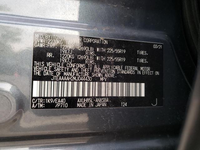 Photo 12 VIN: JTEAAAAH2MJ044430 - TOYOTA VENZA 