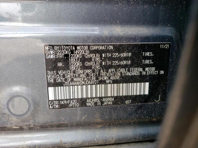 Photo 12 VIN: JTEAAAAH2MJ084927 - TOYOTA VENZA LE 