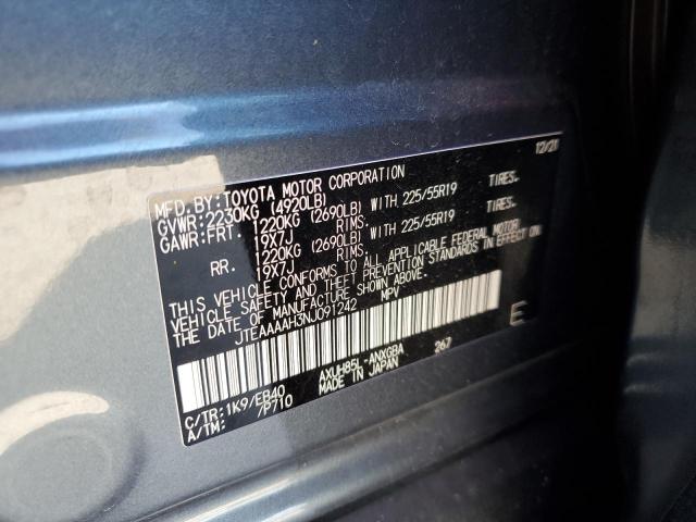 Photo 12 VIN: JTEAAAAH3NJ091242 - TOYOTA VENZA 