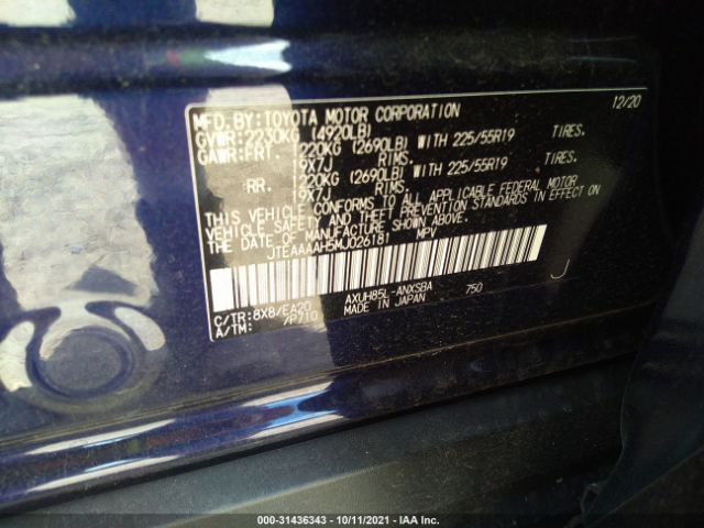 Photo 8 VIN: JTEAAAAH5MJ026181 - TOYOTA VENZA 