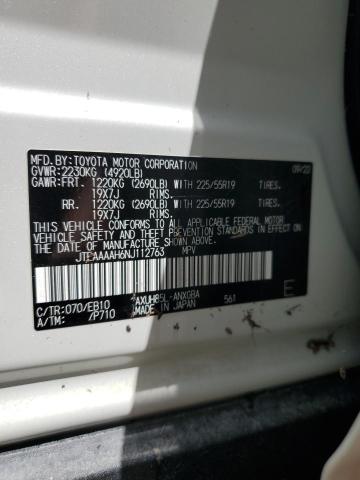 Photo 13 VIN: JTEAAAAH6NJ112763 - TOYOTA VENZA LE 